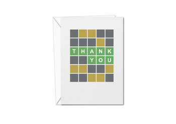 Wordle Thank You Card, 2 of 2