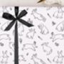 Three Sheets Of Easter Bunny Wrapping Paper, thumbnail 1 of 2