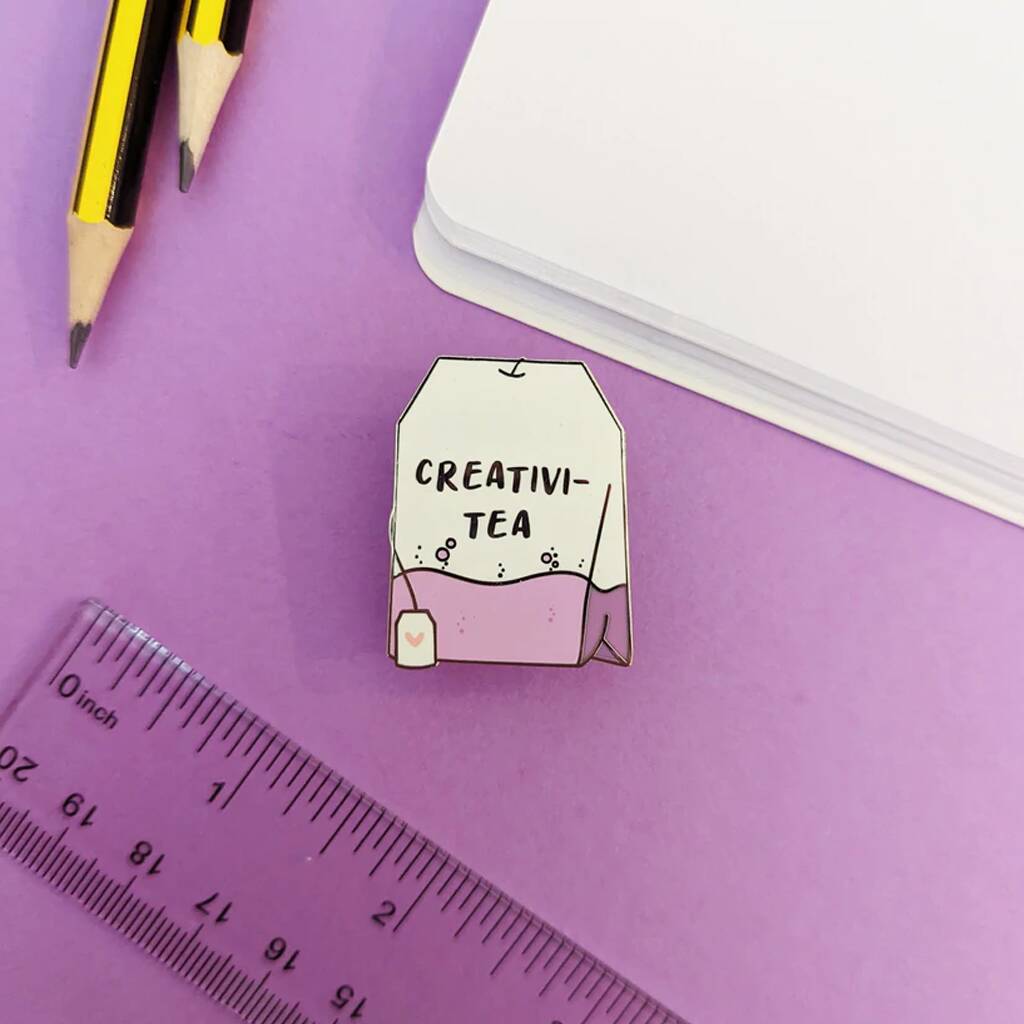 Creativi Tea Enamel Pin By Quinn's Pins