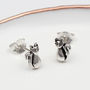 Sterling Silver Mini Animal Stud Earrings, thumbnail 7 of 12