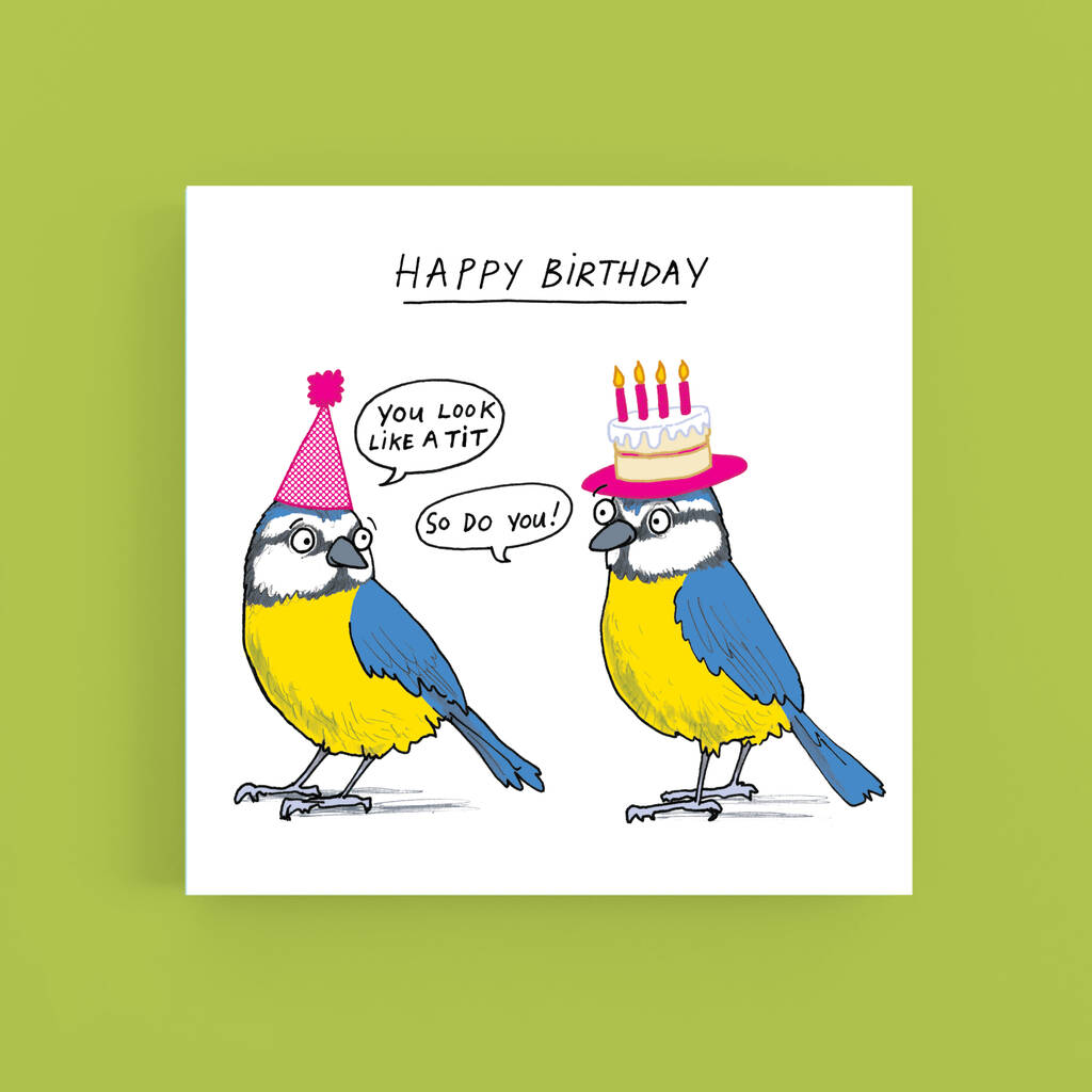 'Birthday Tits' Card