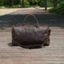 Genuine Leather Holdall Duffel Weekender, thumbnail 12 of 12