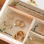 Personalised Message Jewellery Box With Drawers, thumbnail 6 of 6