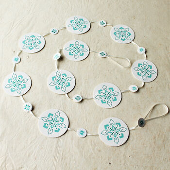 White Christmas Paper Garland Kit, 2 of 3