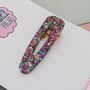 Rainbow Glitter Hair Clip / Pride Celebration Barrette / Colourful Festival Fashion Slide / Multi Colour Statement Hair Accessory, thumbnail 3 of 4