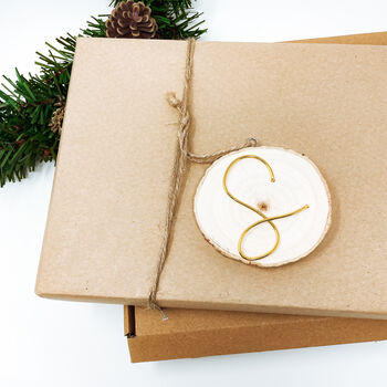 Personalised Initial Christmas Decoration / Gift Tag, 4 of 5