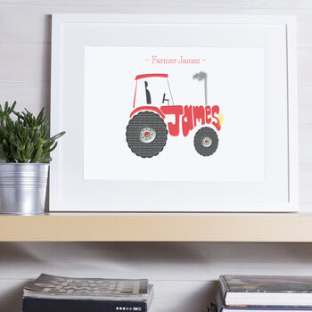 Personalised Tractor Picture, 2 of 3