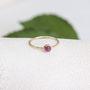 Abilene Ring // Pink Tourmaline And Gold Ring, thumbnail 3 of 4