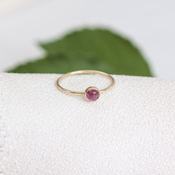 Abilene Ring // Pink Tourmaline And Gold Ring, 3 of 4