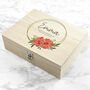 Personalised Floral Bridesmaid Keepsake Box, thumbnail 4 of 12