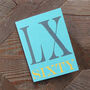 Mini Roman Numerals Sixty Card, thumbnail 4 of 5