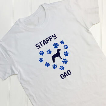 Personalised Adults Staffy Dog T Shirt, 4 of 10