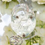 Winter Fern Acrylic Heart Wedding Ring Box, thumbnail 3 of 4