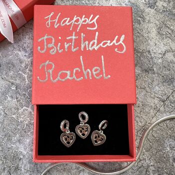 30th Birthday Charm Personalised Silver Bracelet Gift, 3 of 8