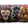Totem Animal Heads Tropical Velvet Bolster Cushion, thumbnail 7 of 7