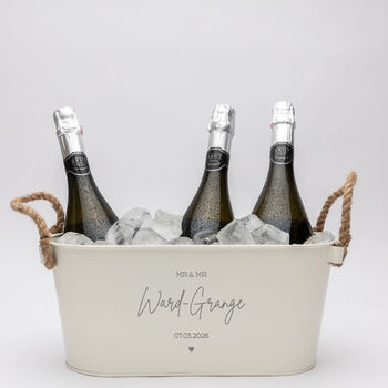 Personalised Metal Ice Bucket Mr And Mrs Gifts, 5 of 6