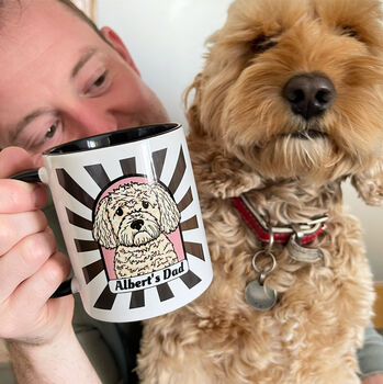 Personalised Dog Dad Mug Gift For Him, 2 of 12