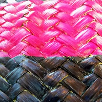 Personalised Stripe Monogram Beach Basket, 2 of 8