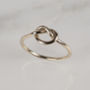 Rose Gold Proposal Love Knot Ring, thumbnail 3 of 9