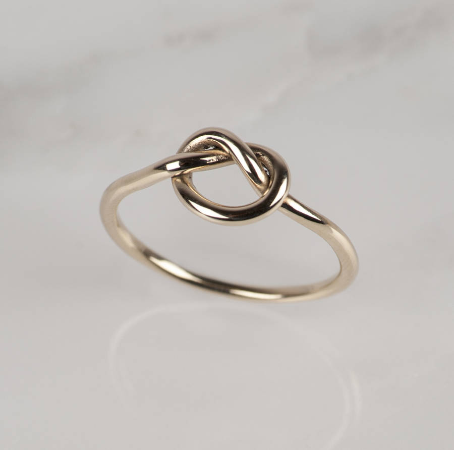 Rose Gold Proposal Love Knot Ring By Kirsty Taylor Goldsmiths ...