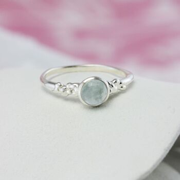 Sterling Silver Aquamarine Ring, 5 of 8