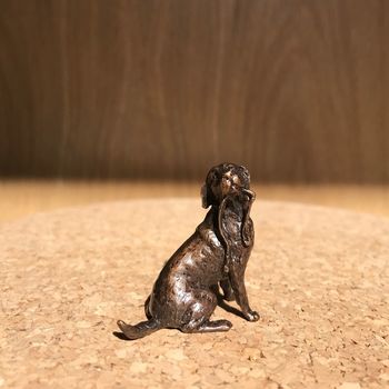 Miniature Bronze Labrador Sculpture 8th Anniversary, 3 of 11