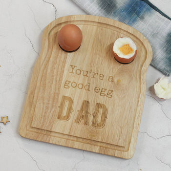 Eggs And Soldiers Board, Toast, Personalised, 2 of 4