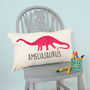 Personalised Velveteen Dinosaur Children's Cushion, thumbnail 9 of 12
