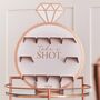 Rose Gold Hen Party Drinks Shot Wall, thumbnail 1 of 2