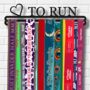 Medal Hanger Display | Love To Run | Metal | Wall Mounted Running Medal Holder, thumbnail 1 of 5
