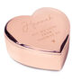 Personalised Message Rose Gold Heart Trinket Box, thumbnail 5 of 5