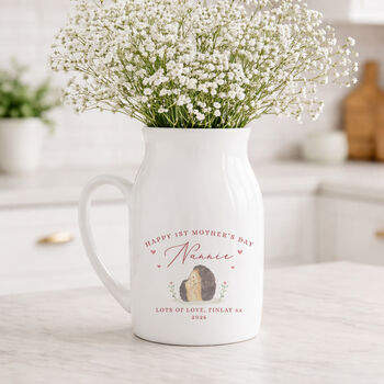 Personalised Mother's Day Floral Vase; Gift For Mummy, 5 of 7