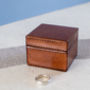 Personalised Leather Cufflink Box Square, thumbnail 5 of 8
