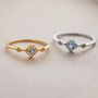 Vintage Inspired Natural Swiss Blue And Opal Ring, thumbnail 3 of 12