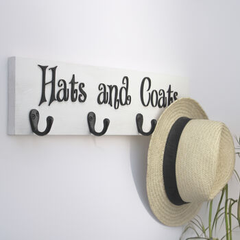 Personalised Coat Rack With Hooks, 3 of 5