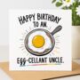Uncle Egg Birthday Card, thumbnail 2 of 2