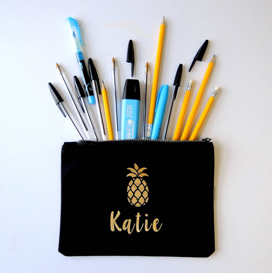 Personalised Pineapple Pencil Case, 1 of 3
