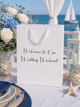 Custom Wedding Gift Bag And Box Vinyl Decals, 2 of 5