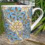 Jumbo Mug In Vintage William Morris Blue Chrysanthemum Design, thumbnail 7 of 7