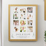 Personalised Botanical Oak Multi Photo Frame Wedding Gift, thumbnail 1 of 6