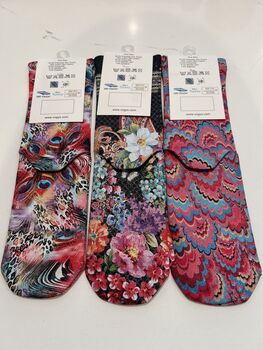 Pink Jungle Glitter Socks Set Of Three, 10 of 11