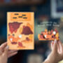 Personalised Autumn Fox Birthday Pop Out Card, thumbnail 5 of 5
