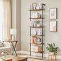 Six Tier Ladder Shelf Bookshelf Wall Shelf Industrial, thumbnail 1 of 8