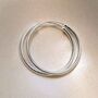 Sterling Silver 30mm Hoop Earrings, thumbnail 4 of 4