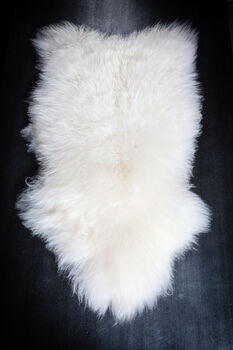 Ivory Silky Sheepskin Rug, 2 of 2