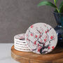 Set Of Six Absorbent Ceramic Drink Coasters, thumbnail 1 of 4