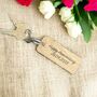 Personalised Solid Oak Wooden Keyring, thumbnail 1 of 8