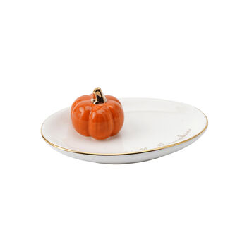 Snuggle Season Ceramic Pumpkin Ring Dish, 3 of 5