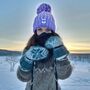 Lavender Gradient Reflective Superbobble Hat, thumbnail 7 of 7