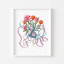 Illustrated 'Grow' Heart A4 Print, thumbnail 1 of 3